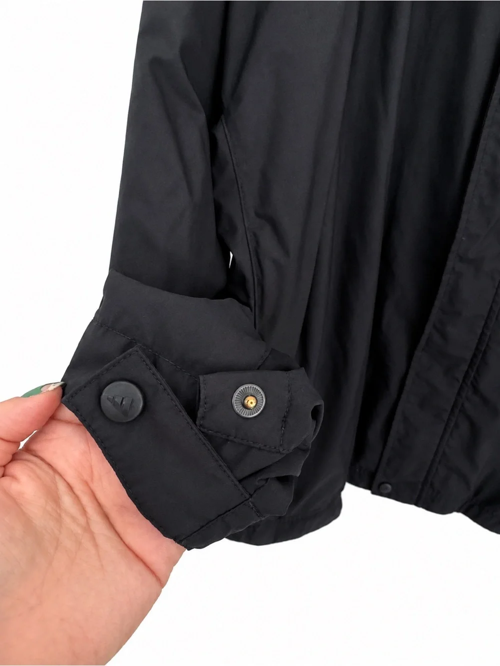 Vintage Adidas Climashield Storm Men’s Black Windbreaker Jacket 90s Y2K Golf XL